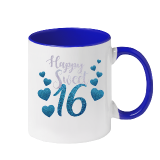 Custom Happy Sweet 16 Ceramic Mug buy at ThingsEngraved Canada