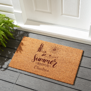 Summer Adventure Welcome Mat buy at ThingsEngraved Canada