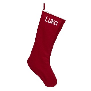 Personalized Christmas Stockings - Chic Red buy at ThingsEngraved Canada