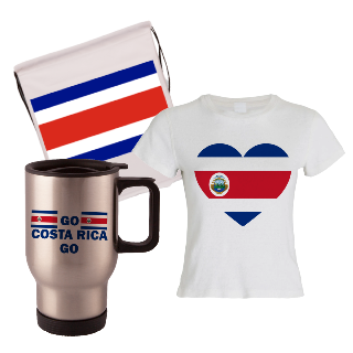 Go Costa Rica Go Travel Mug, Drawstring Bag, and T-Shirt Set for Her buy at ThingsEngraved Canada
