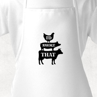 I'd Smoke That White Adult Apron buy at ThingsEngraved Canada