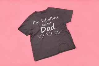 My Valentines Call Me ATC Cotton Tee - Black - Medium