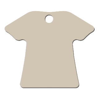 Custom Double Sided MDF Keychain - Shirt