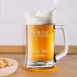 Funny Custom Beer Mug for Lovers- Handled