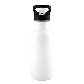 Custom Engraved 600ml Water Bottle - White