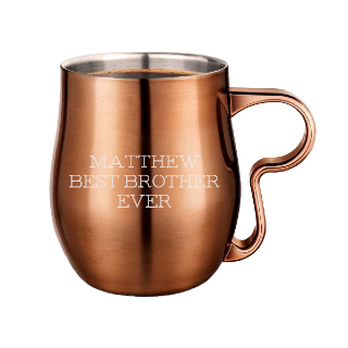 Engraved Burnt Copper Curvy Cup - 17oz