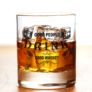 Funny Quotes Heavy Base Rocks Glass 11oz with Black Engraving buy at ThingsEngraved Canada