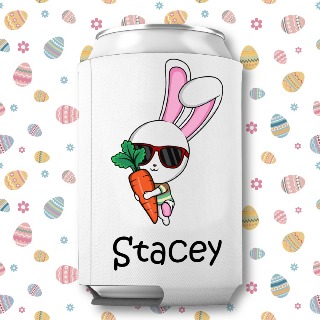 Cool Bunny Easter Can Cooler 3 buy at ThingsEngraved Canada