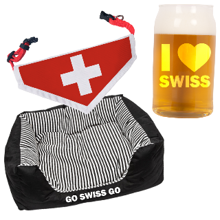 Go Switzerland Go Pet Pack with Beer Glass buy at ThingsEngraved Canada