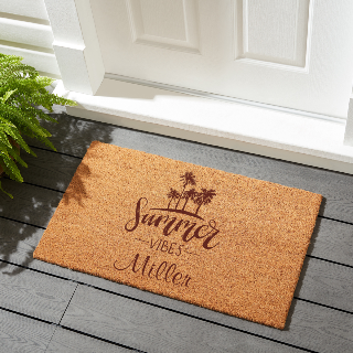 Summer Vibes Welcome Mat buy at ThingsEngraved Canada