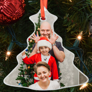 Photo Christmas Tree Ornament buy at ThingsEngraved Canada