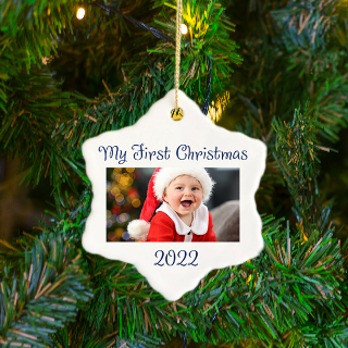 Personalized Snowflake Ceramic Ornament buy at ThingsEngraved Canada