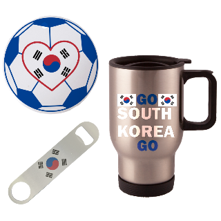 Go South Korea Go Travel Mug with Ornament and Bottle Opener buy at ThingsEngraved Canada