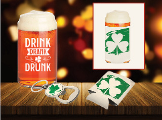 St. Patrick Day Beer Set III buy at ThingsEngraved Canada