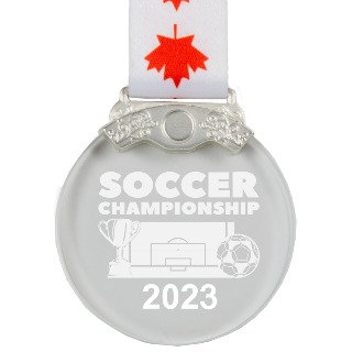 Crystal Medal Silver buy at ThingsEngraved Canada