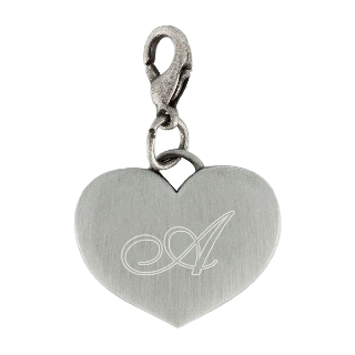 Charm Heart Pewtertone buy at ThingsEngraved Canada