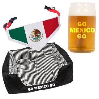 Go Mexico Go Pet Pack with Beer Glass