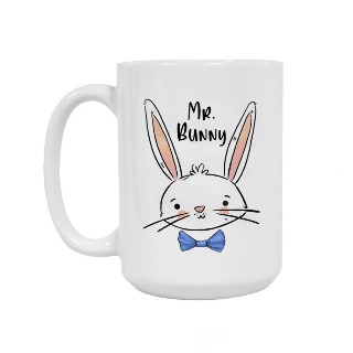 Mr. and Mrs. Bunny Ceramic 15oz Mug Set