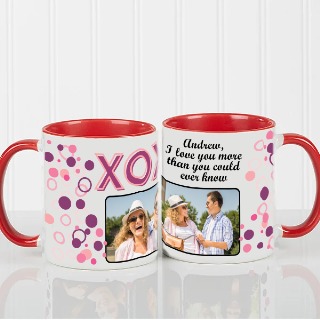 Valentine's Day XOXO Mug - 11oz Red buy at ThingsEngraved Canada