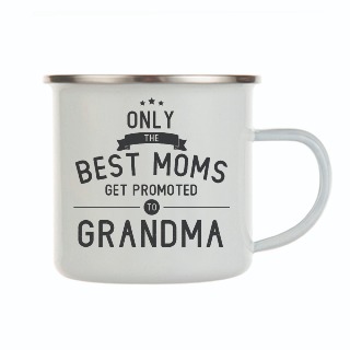 Grandma Baby Announcement Enamel Mug buy at ThingsEngraved Canada