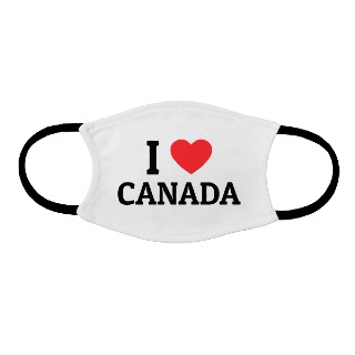 Adult face mask I love Canada