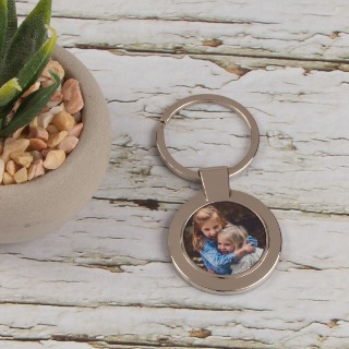 Round Keychain with Custom Photo buy at ThingsEngraved Canada
