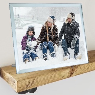 Personalized Glass Photo Plaque 7x9 buy at ThingsEngraved Canada