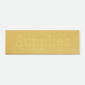 Engraved Brass Plate 1  1/2 x 1/2