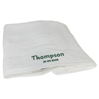 Bath Towel- White buy at ThingsEngraved Canada