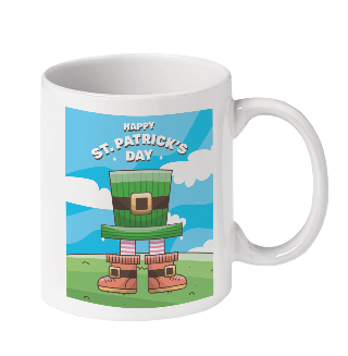 Happy St. Patrick's Day Leperchaun in a Hat Mug buy at ThingsEngraved Canada
