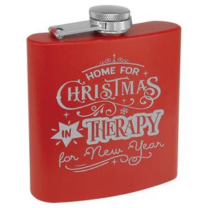 Christmas Flask Red buy at ThingsEngraved Canada