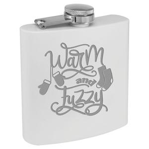 Christmas Flask White buy at ThingsEngraved Canada