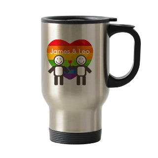 Personalized Stainless Steel Travel Mug 14oz Pride Collection buy at ThingsEngraved Canada
