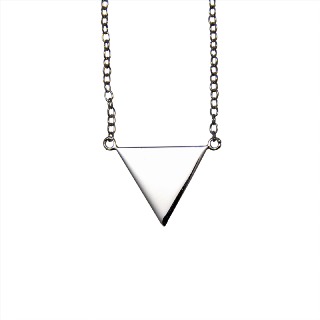 Silver Triangle Necklace buy at ThingsEngraved Canada