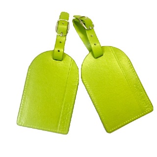 Personalized Luggage Tags - Set of 2 Green buy at ThingsEngraved Canada