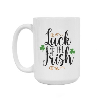 Luck of the Irish Ceramic Mug 15oz buy at ThingsEngraved Canada