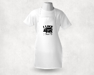 I Like Pig Butts White Adult Apron buy at ThingsEngraved Canada