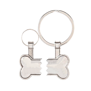 Break-away Pet Tag Keychain Set with Custom Engraving