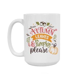 Fall ceramic mug 15oz buy at ThingsEngraved Canada