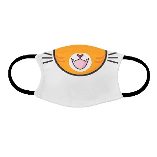 Custom Kids Face Mask Happy Cat buy at ThingsEngraved Canada