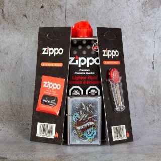Vintage Tattoo Zippo Gift Set. buy at ThingsEngraved Canada