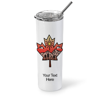 Wild Maple Leaf Tumbler buy at ThingsEngraved Canada