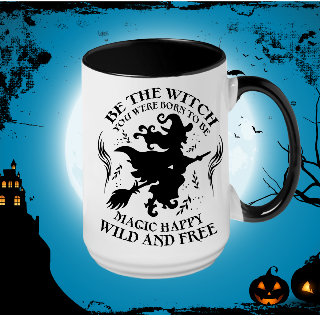 Be The Witch You Were Born to Be Ceramic Mug - Black Inlay buy at ThingsEngraved Canada
