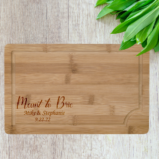 Meant to Brie Bamboo Cutting Board - Large