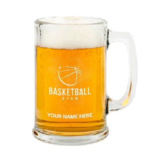 Basketball Star Beer Mug buy at ThingsEngraved Canada