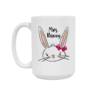 Mrs. Bunny Ceramic Mug 15oz