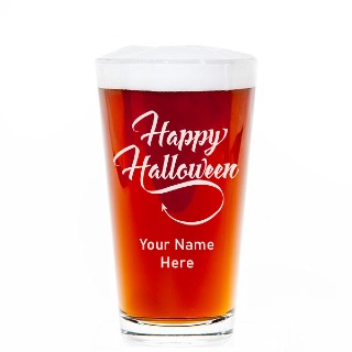 Custom Engraved Happy Halloween Beer Mug buy at ThingsEngraved Canada