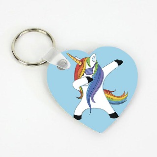 Dabbing Unicorn Keychain