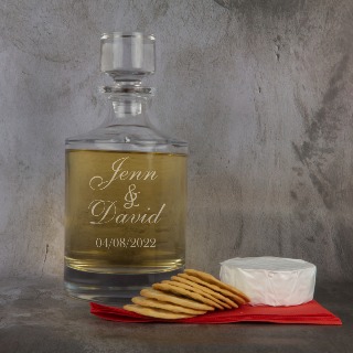 Personalized Decanter - Round with Engraving buy at ThingsEngraved Canada