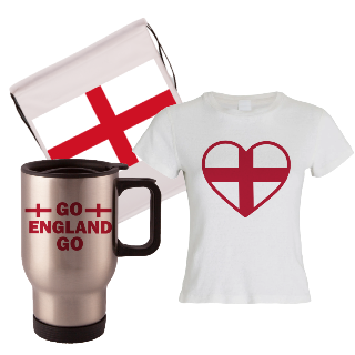 Go England Go Travel Mug, Drawstring Bag, and T-Shirt Set for Her